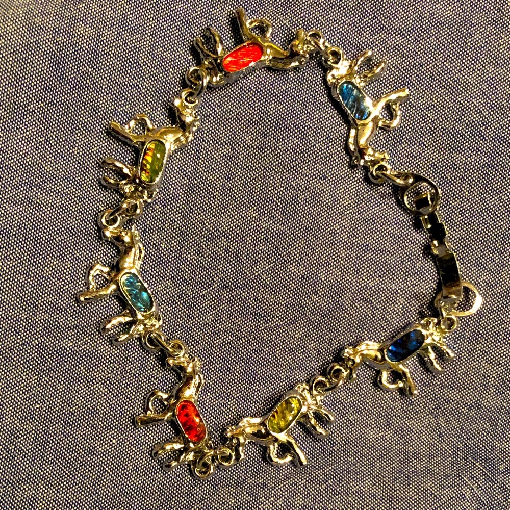 Girls Colorful Horse Bracelet